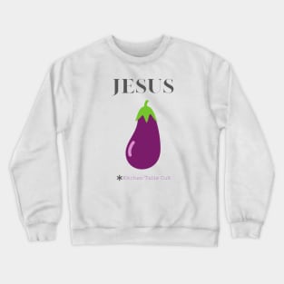 Jesus is an Eggplant Crewneck Sweatshirt